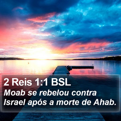 2 Reis 1:1 BSL Bible Verse Image