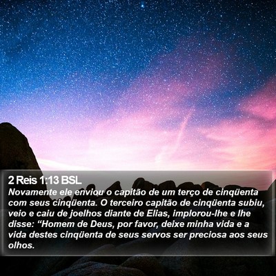 2 Reis 1:13 BSL Bible Verse Image