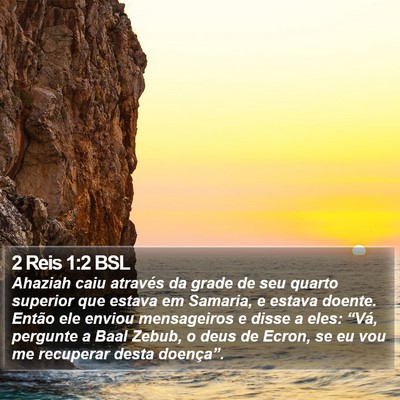 2 Reis 1:2 BSL Bible Verse Image