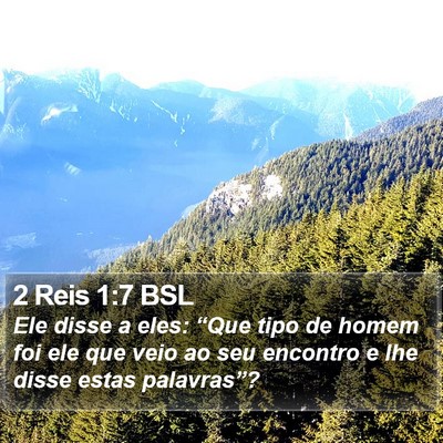 2 Reis 1:7 BSL Bible Verse Image