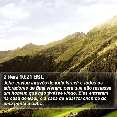 2 Reis 10:21 BSL Bible Verse Image