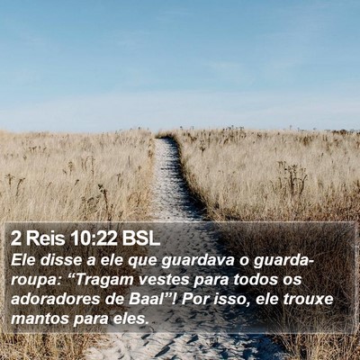2 Reis 10:22 BSL Bible Verse Image