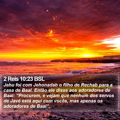 2 Reis 10:23 BSL Bible Verse Image