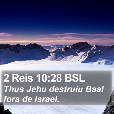 2 Reis 10:28 BSL Bible Verse Image