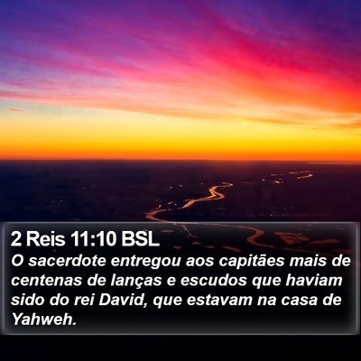 2 Reis 11:10 BSL Bible Verse Image