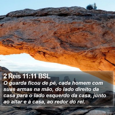 2 Reis 11:11 BSL Bible Verse Image