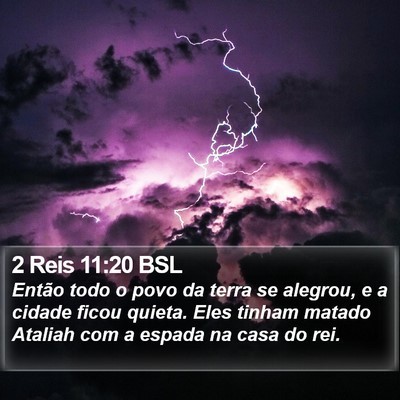 2 Reis 11:20 BSL Bible Verse Image