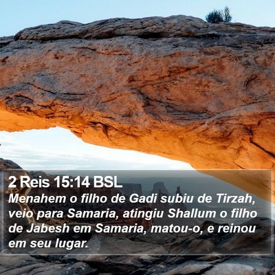 2 Reis 15:14 BSL Bible Verse Image