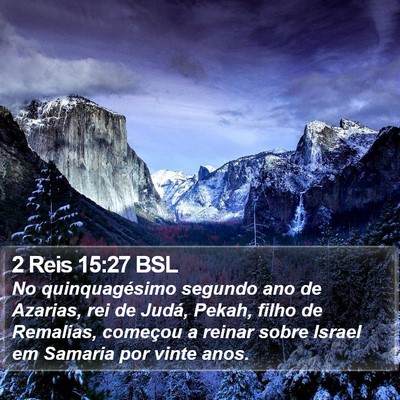 2 Reis 15:27 BSL Bible Verse Image
