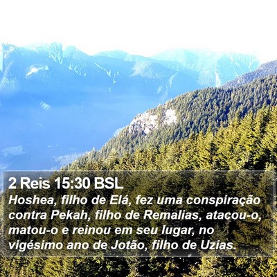 2 Reis 15:30 BSL Bible Verse Image