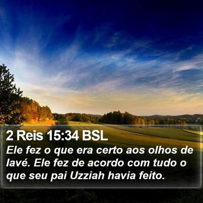 2 Reis 15:34 BSL Bible Verse Image