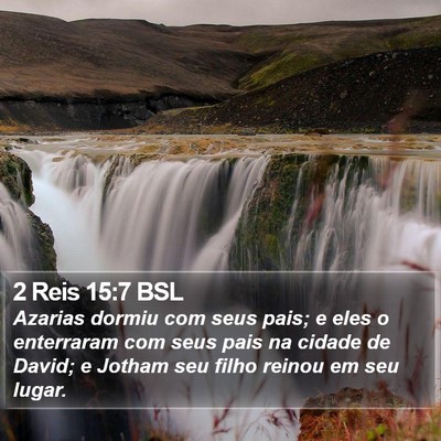 2 Reis 15:7 BSL Bible Verse Image