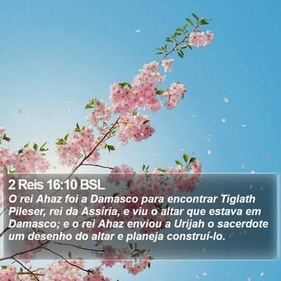 2 Reis 16:10 BSL Bible Verse Image