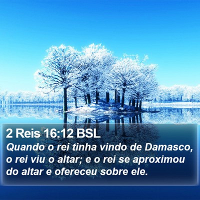 2 Reis 16:12 BSL Bible Verse Image