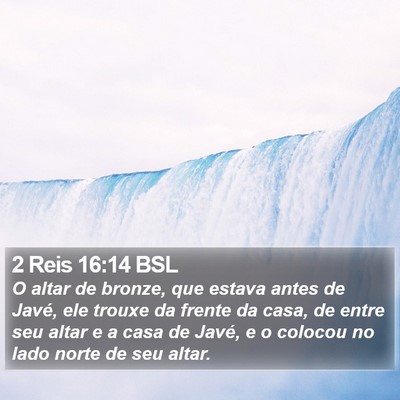 2 Reis 16:14 BSL Bible Verse Image