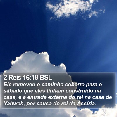 2 Reis 16:18 BSL Bible Verse Image
