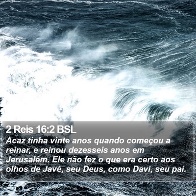 2 Reis 16:2 BSL Bible Verse Image