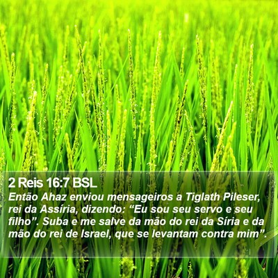 2 Reis 16:7 BSL Bible Verse Image