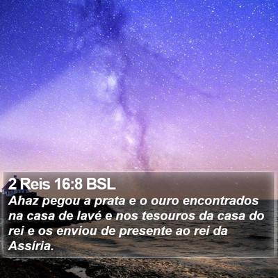 2 Reis 16:8 BSL Bible Verse Image