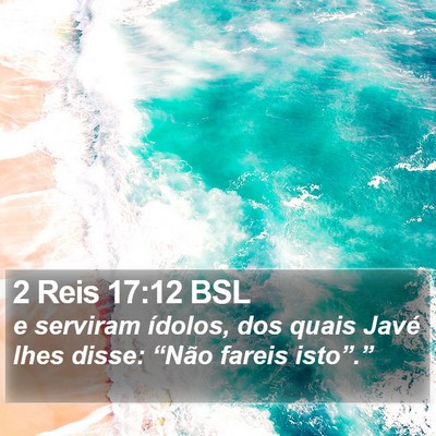 2 Reis 17:12 BSL Bible Verse Image