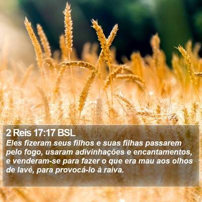 2 Reis 17:17 BSL Bible Verse Image