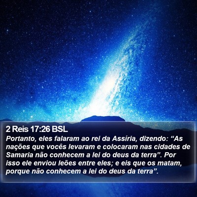 2 Reis 17:26 BSL Bible Verse Image