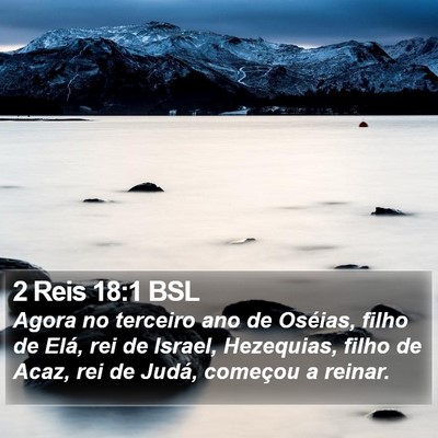 2 Reis 18:1 BSL Bible Verse Image