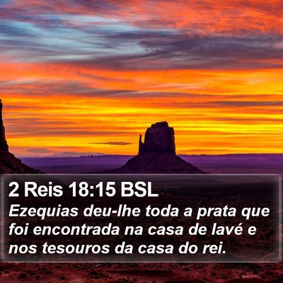 2 Reis 18:15 BSL Bible Verse Image