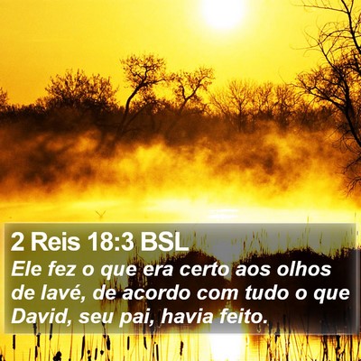 2 Reis 18:3 BSL Bible Verse Image