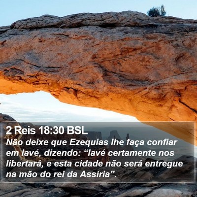 2 Reis 18:30 BSL Bible Verse Image