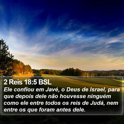 2 Reis 18:5 BSL Bible Verse Image