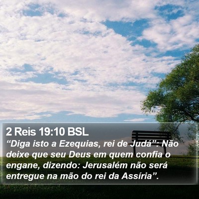 2 Reis 19:10 BSL Bible Verse Image