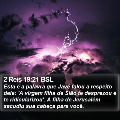 2 Reis 19:21 BSL Bible Verse Image