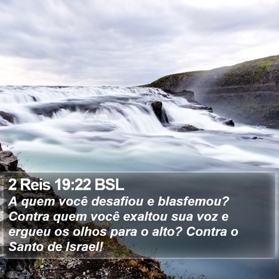 2 Reis 19:22 BSL Bible Verse Image
