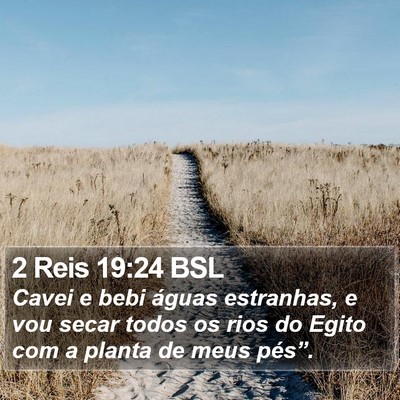 2 Reis 19:24 BSL Bible Verse Image