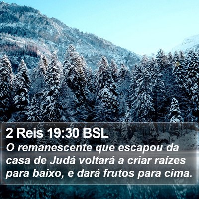 2 Reis 19:30 BSL Bible Verse Image