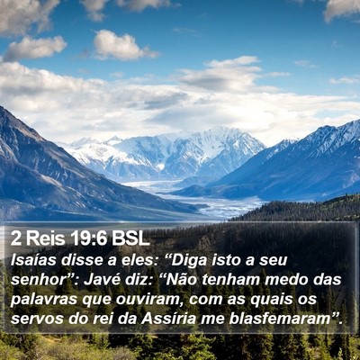 2 Reis 19:6 BSL Bible Verse Image