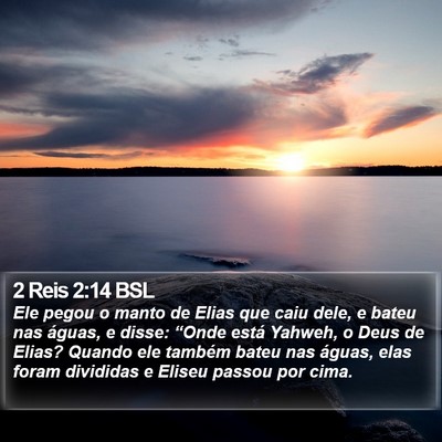 2 Reis 2:14 BSL Bible Verse Image