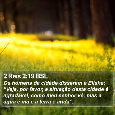 2 Reis 2:19 BSL Bible Verse Image