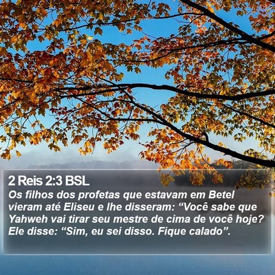 2 Reis 2:3 BSL Bible Verse Image