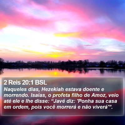 2 Reis 20:1 BSL Bible Verse Image