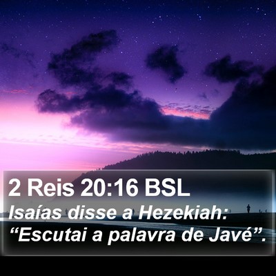 2 Reis 20:16 BSL Bible Verse Image