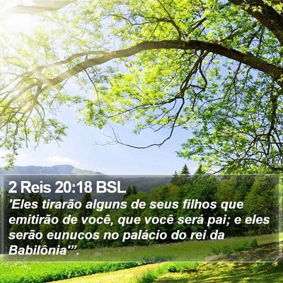 2 Reis 20:18 BSL Bible Verse Image