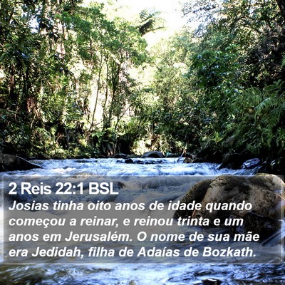 2 Reis 22:1 BSL Bible Verse Image