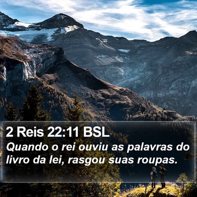 2 Reis 22:11 BSL Bible Verse Image