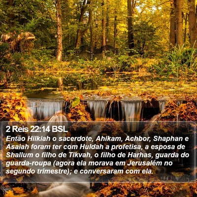 2 Reis 22:14 BSL Bible Verse Image