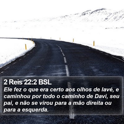 2 Reis 22:2 BSL Bible Verse Image