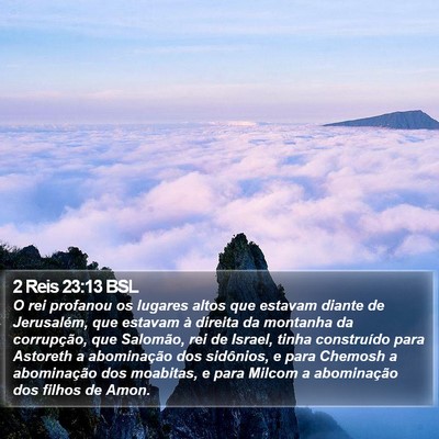 2 Reis 23:13 BSL Bible Verse Image