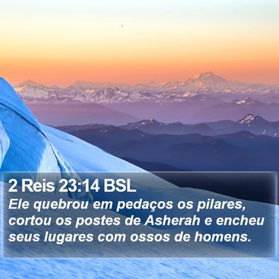 2 Reis 23:14 BSL Bible Verse Image