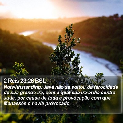 2 Reis 23:26 BSL Bible Verse Image
